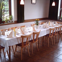 dekorierte Tische im Hotel Sonnenhof
